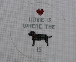 click here to view larger image of Home is Where the Dog Is (hand painted canvases)