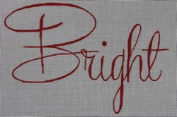click here to view larger image of Bright Christmas Pillow (hand painted canvases)