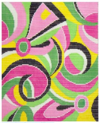 click here to view larger image of Pucci Print (hand painted canvases)