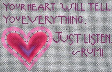 click here to view larger image of Your Heart (hand painted canvases)