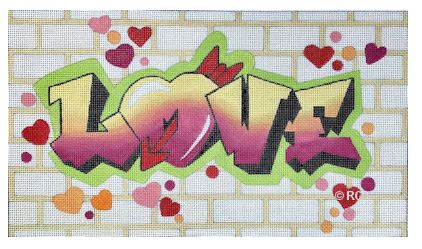 click here to view larger image of Grafitti Love (hand painted canvases)