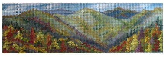 click here to view larger image of Fall Mountain Scene (hand painted canvases)