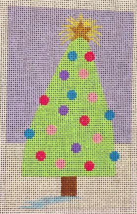 click here to view larger image of Christmas Tree Mini - Green (hand painted canvases)