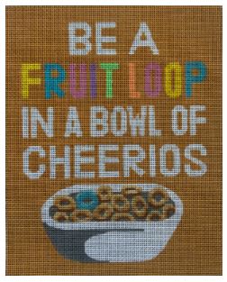 click here to view larger image of Fruit Loop Cheerios (hand painted canvases)