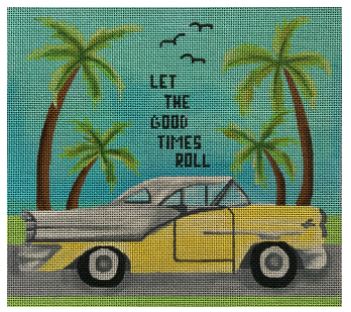 click here to view larger image of Let the Good Times Roll    (hand painted canvases)