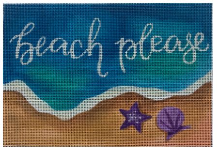 click here to view larger image of Beach Please !   (hand painted canvases)
