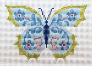 click here to view larger image of Blue Butterfly II (hand painted canvases)