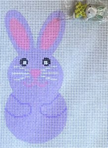 click here to view larger image of Bunny Smiles - Lavender (hand painted canvases)