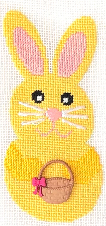 click here to view larger image of Bunny Smiles - Yellow (hand painted canvases)