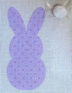 click here to view larger image of Bunny Tails - Lavender (hand painted canvases)
