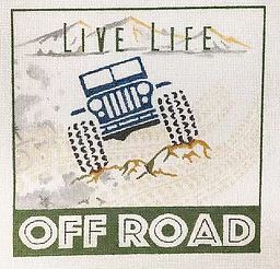 click here to view larger image of Live Life Off Road (hand painted canvases)