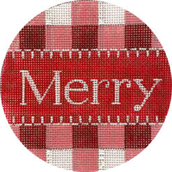 click here to view larger image of Merry Gingham in Red (hand painted canvases)