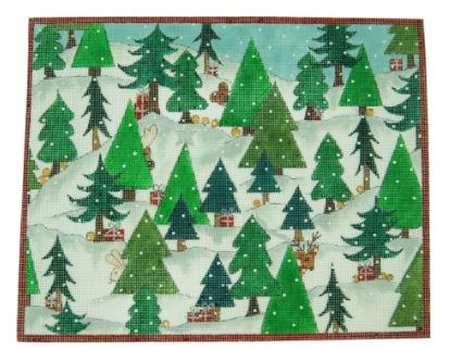 click here to view larger image of Christmas Tree Forest  (hand painted canvases)