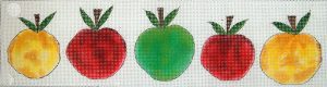 click here to view larger image of 5 Little Apples (hand painted canvases)