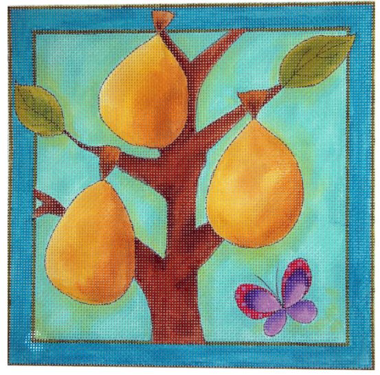 click here to view larger image of Pear Tree, The (hand painted canvases)