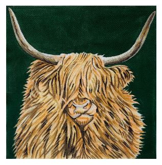 click here to view larger image of Highland Scottish Cow (hand painted canvases)