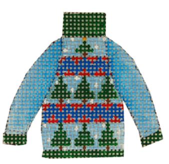 click here to view larger image of Pine Tree Ugly Sweater (hand painted canvases)