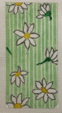 click here to view larger image of Daisies Eyeglass Case (hand painted canvases)