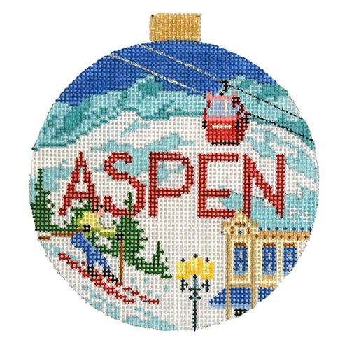 click here to view larger image of Ski Resorts - Aspen (hand painted canvases)