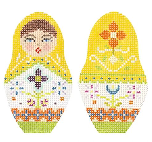click here to view larger image of Folk Russian Dolls - Small (hand painted canvases)