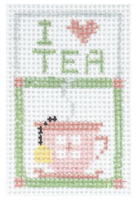 click here to view larger image of I Love Tea (hand painted canvases)
