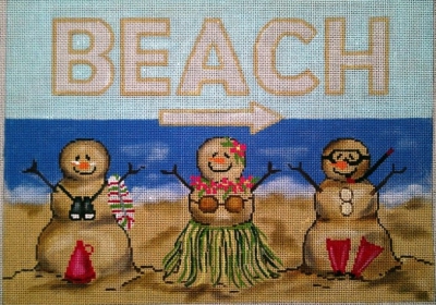 click here to view larger image of Sandpeople Beach (hand painted canvases)