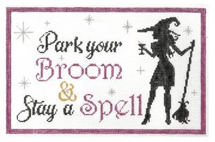 click here to view larger image of Park your Broom (hand painted canvases)