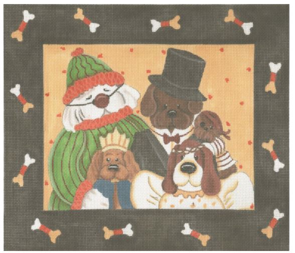 click here to view larger image of Halloween Dogs (hand painted canvases)