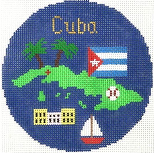 click here to view larger image of Cuba Ornament (hand painted canvases)