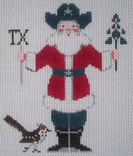 click here to view larger image of Texas Santa (hand painted canvases)