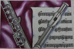 click here to view larger image of Flute (hand painted canvases)