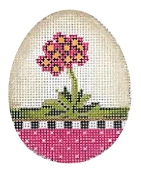click here to view larger image of Fuchsia Primrose Egg (hand painted canvases)