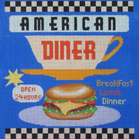 click here to view larger image of American Diner (hand painted canvases)