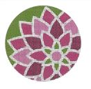 click here to view larger image of Graphic Flower - Pink (printed canvas)