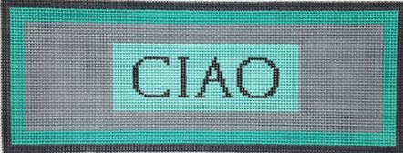 click here to view larger image of Ciao - Aqua (hand painted canvases)