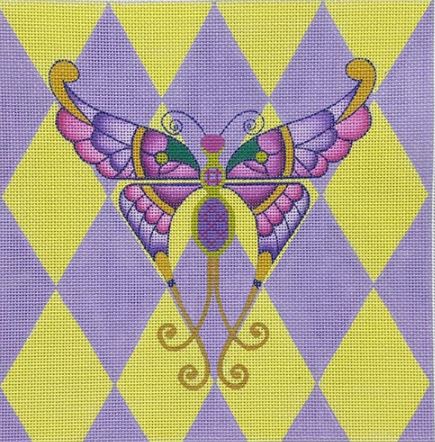 click here to view larger image of Deco Moth (hand painted canvases)