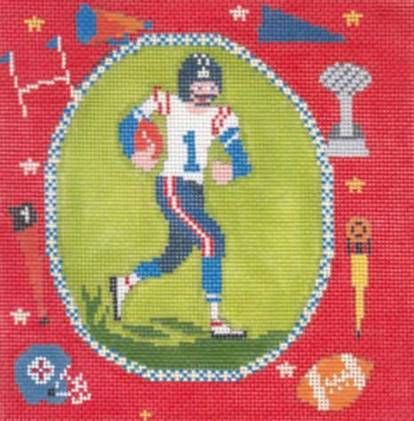 click here to view larger image of Football (hand painted canvases)