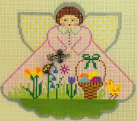 click here to view larger image of Easter Chick Angel (hand painted canvases)
