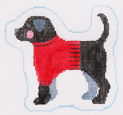 click here to view larger image of Black Lab Profile (hand painted canvases)