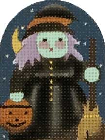 click here to view larger image of Thimble Town People - Witch (hand painted canvases)