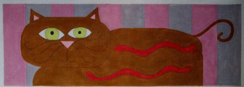 click here to view larger image of Brown Cat (hand painted canvases)