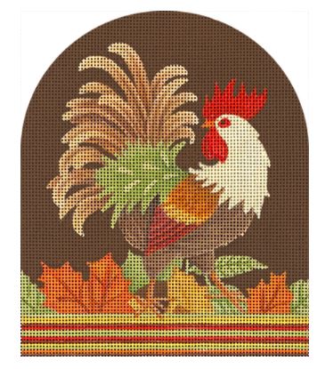 click here to view larger image of Rooster w/Beige Neck and Tail (hand painted canvases)