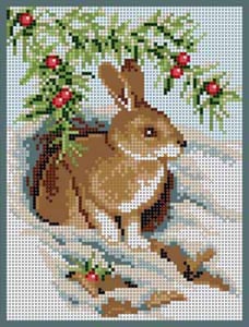click here to view larger image of Bunny in the Snow (hand painted canvases)