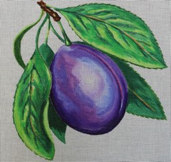 click here to view larger image of Large Plum (hand painted canvases)