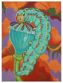 click here to view larger image of Caterpillar (hand painted canvases)