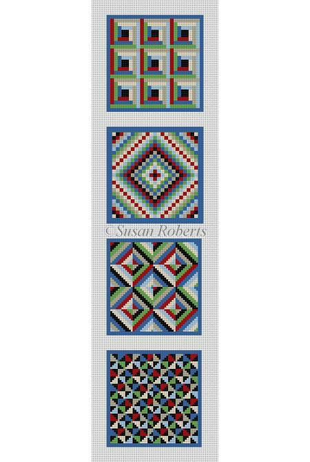 click here to view larger image of Quilt Squares (hand painted canvases)