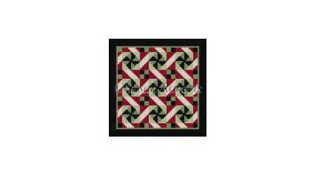 click here to view larger image of Rolling Pinwheels Mini Quilt (hand painted canvases)