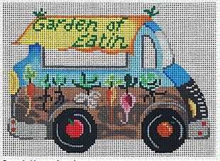 click here to view larger image of Food Trucks - Garden of Eatin (hand painted canvases)