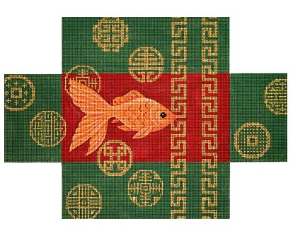 click here to view larger image of Goldfish and Coins (hand painted canvases)