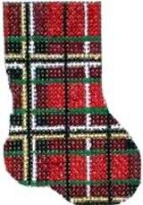 click here to view larger image of Stewart Plaid Micro Mini Sock (hand painted canvases)